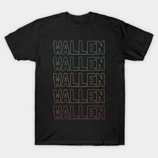 Wallen Name Pattern T-Shirt